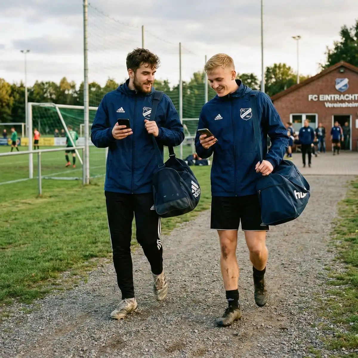 Gruppe von Menschen am Wasser