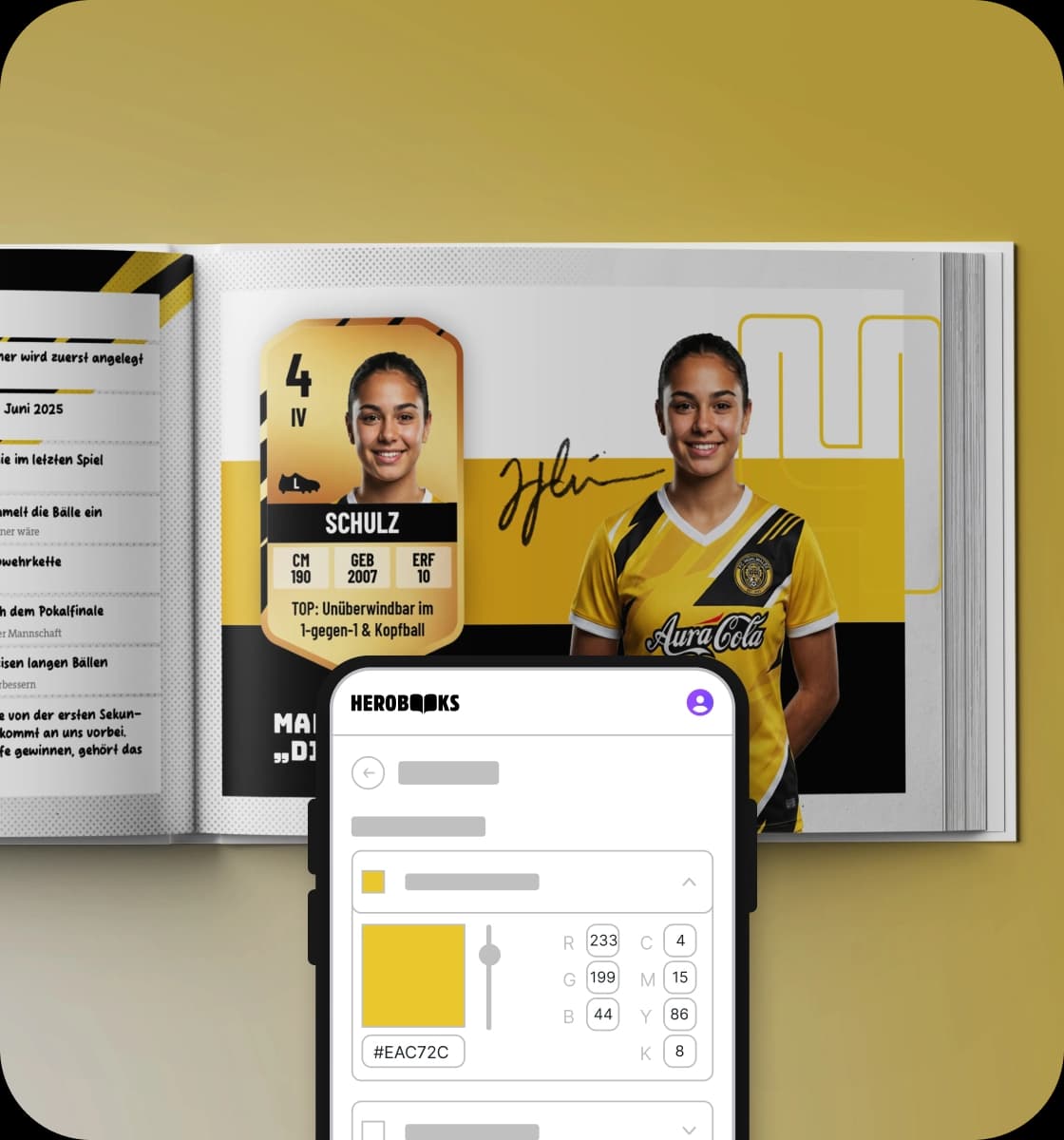 Team-Farben und Design