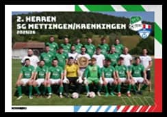 Team book of the second men's team of SG Mettingen/Krenkingen